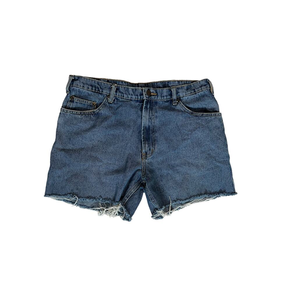 vintage unisex original rk brand denim distressed shorts sz 36 32 Bangladesh